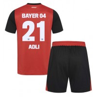 Bayer Leverkusen Amine Adli #21 Hemmaställ Barn 2024-25 Korta ärmar (+ Korta byxor)